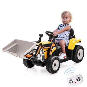 Canada Only - 12V Kids Ride On Excavator Digger with Digging Bucket