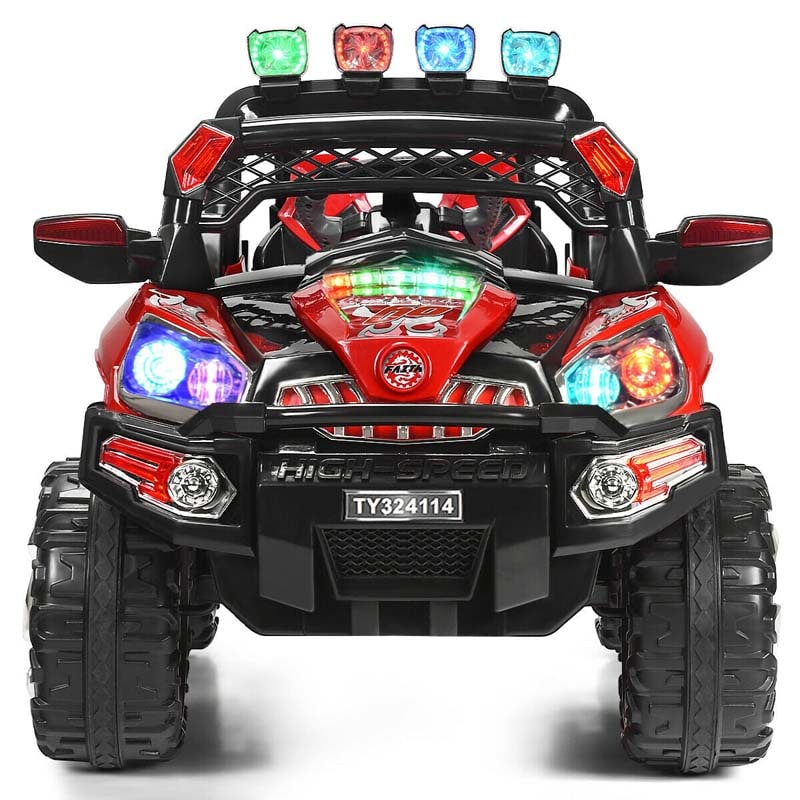 Canada Only - 12V Kids Ride On Truck SUV with Colorful LED Lights & Remote