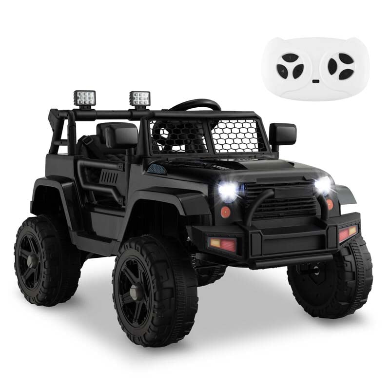 Canada Only - 12V Kids Ride On Truck Car with Mesh Windshield