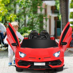 Canada Only - 12V Licensed Lamborghini SVJ Kids Ride-On Car with Trunk & Remote
