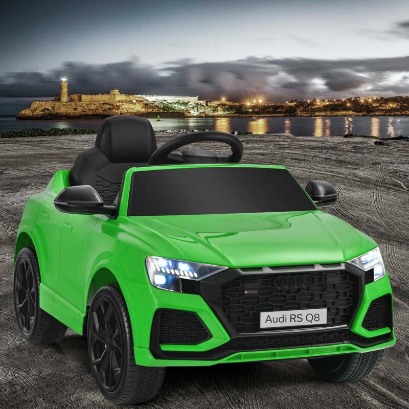 12V Licensed Audi Q8 Kids Ride On Car, Battery Powered 4 Wheeler Riding Toy Car with Remote Control