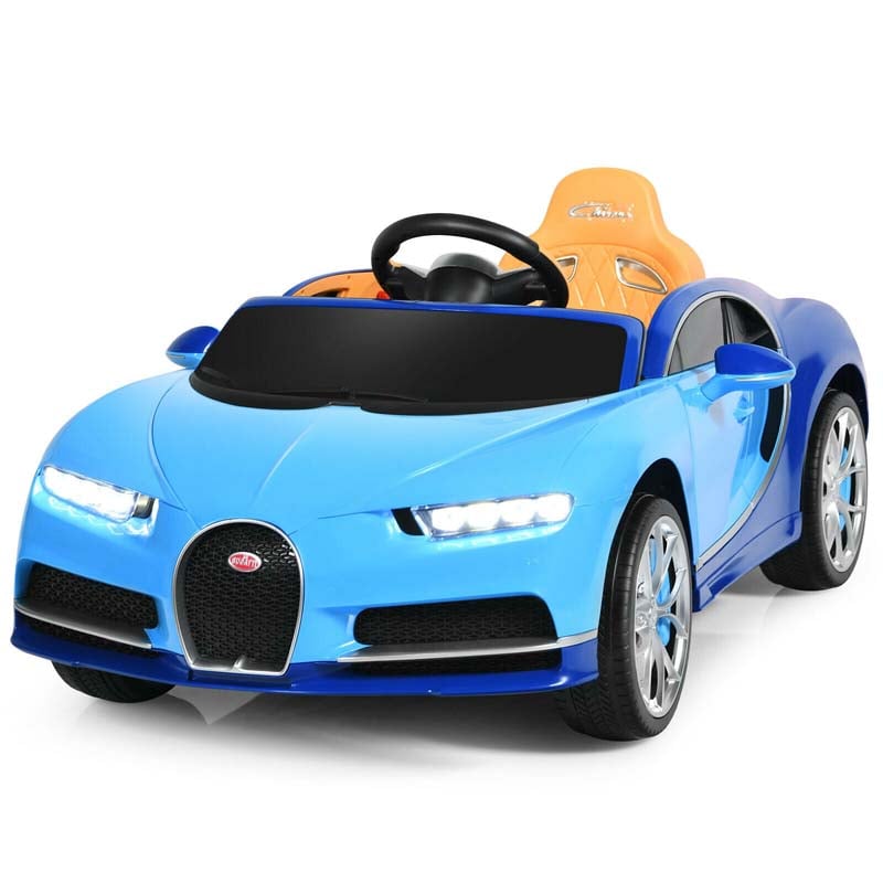 12V Licensed Bugatti Chiron Kids Ride on Car Battery Powered Electric Vehicle with 2.4G Remote Control
