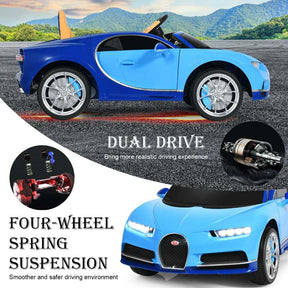 12V Licensed Bugatti Chiron Kids Ride on Car Battery Powered Electric Vehicle with 2.4G Remote Control