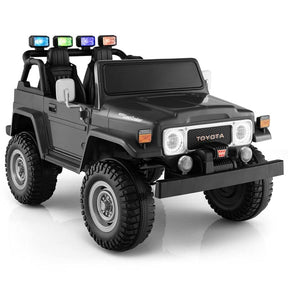 Canada Only - 12V Licensed Toyota FJ40 2-Seater Kids Ride On Truck with Laser Lights