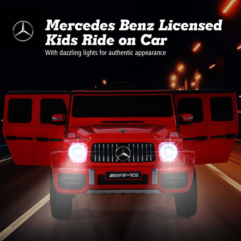 Canada Only - 12V Licensed Mercedes-Benz G63 Kids Ride On Car with Spring Suspension