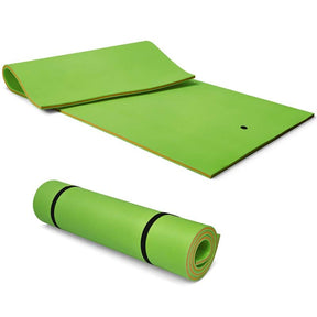 12 x 6 FT Floating Water Pad 3-Layer Tear-Resistant XPE Foam Mat Roll-Up Floating Island for 4-6 Person
