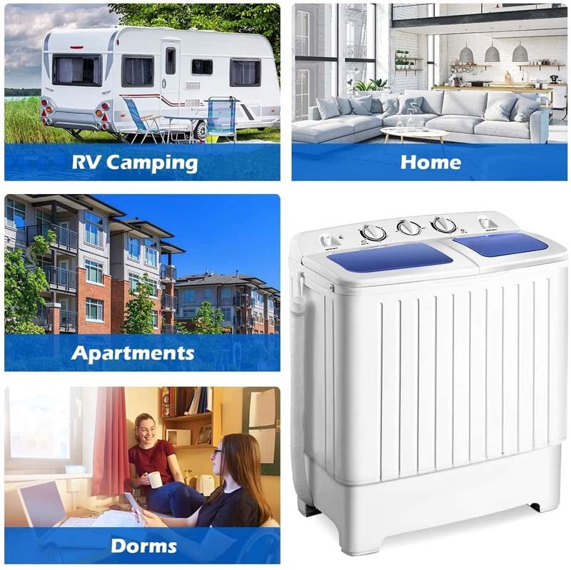 11/15/26LBS Portable Washing Machine with Spin Dryer for Home Dorms  Apartments