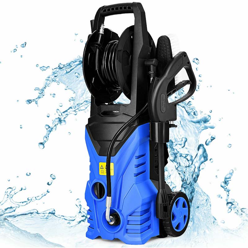 2030PSI Electric Pressure Washer, 1800W 1.32 GPM Portable Electric Power Washer with Hose Reel