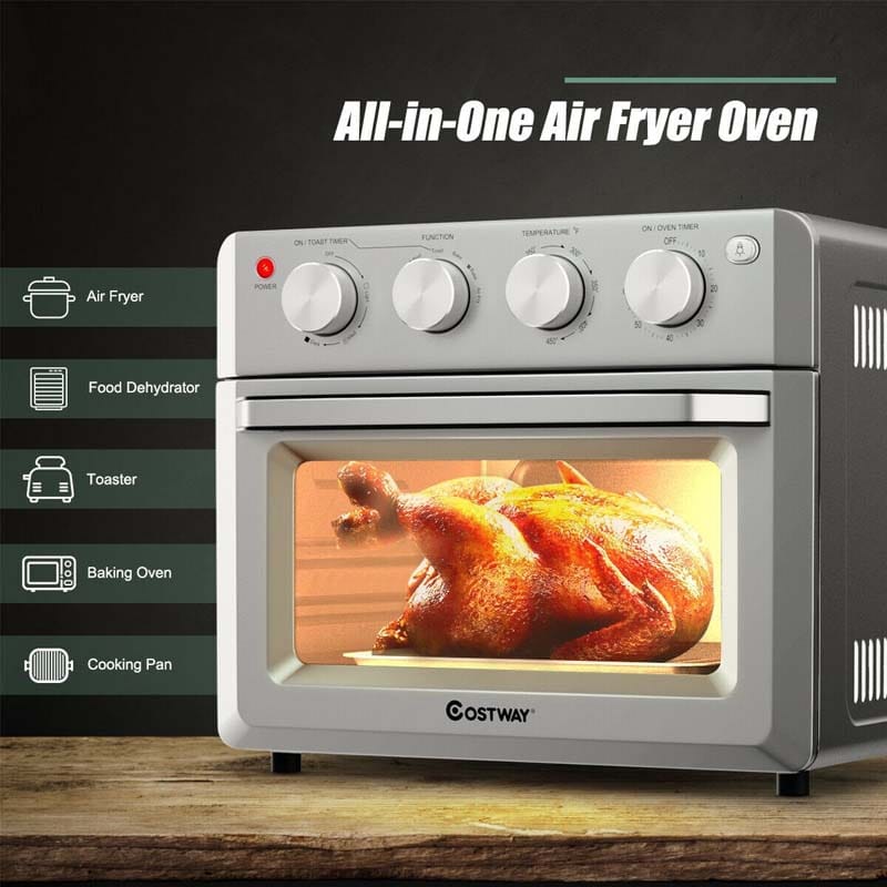 8-in-1 Air Fryer Toaster Oven 19 QT Cooking Oven with Accessories