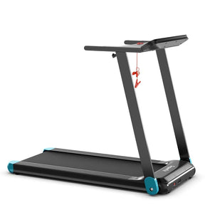 2.25HP Electric Folding Treadmill Smart APP Control Walking Running Machine with HD LED Display & Device Holder