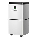 24 Pints Dehumidifier for Home & Basements, 1500 Sq. Ft Portable Dehumidifier with 3-Color LED Light, 3 Modes, 12H Timer, Auto & Manual Drainage