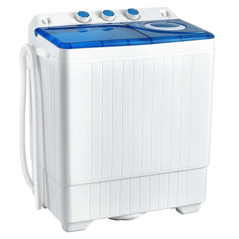 20 LBS 2-in-1 Portable Washing Machine, Twin Tub Top Load Washer Dryer  Combo for RV Dorm Apartment