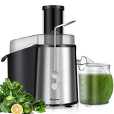 Centrifugal Juicer, 700W Masticating Juicer Extractor, Stainless Steel Juicer Machines with 75mm Wide Mouth, 2 Speed Modes