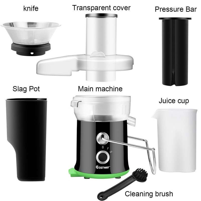 Centrifugal Juicer Machines, 400W Electric Masticating Juicer Extractor with 65mm Wide Mouth, 2 Speed Modes