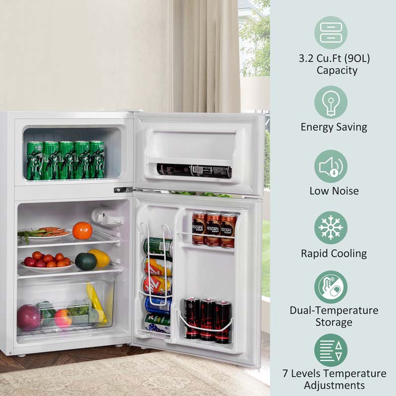 3.2 Cu.Ft 2-Door Compact Refrigerator Sale, Price & Reviews - Eletriclife