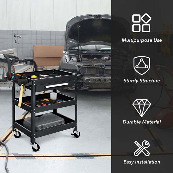 330 LBS Heavy Duty 3 Tier Rolling Tool Cart Sale, Price & Reviews