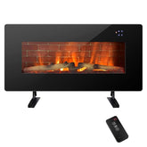 36" Electric Fireplace with 7 Realistic Flame Colors, 1400W Freestanding & Wall-Mounted Electric Fireplace Heater
