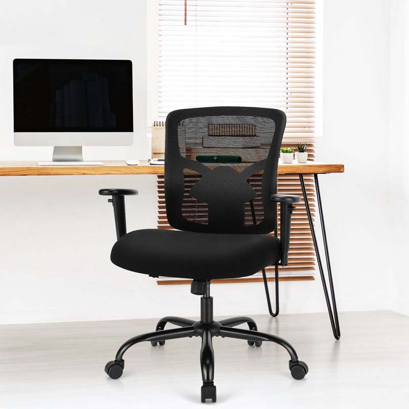 400 LBS Mesh Big & Tall Office Chair Ergonomic Executive Chair Rolling Swivel Computer Task Chair