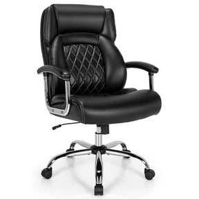 Canada Only -  500 LBS Big & Tall Office Chair with Metal Base & Extra Wide Seat