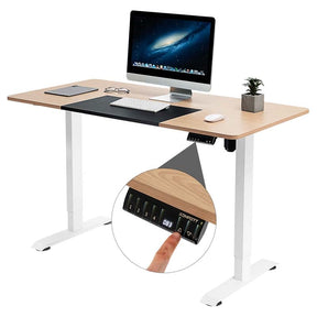 Electric Standing Desk, 55 x 28 inches Height Adjustable Stand up Desk, Sit Stand Home Office Table with Ergonomic Memory Controller