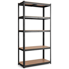 Black 30" x 12" x 60" 5-Tier Storage Shelving Unit, 2000 lbs Capacity Heavy Duty Metal Utility Shelves, Adjustable Storage Racks