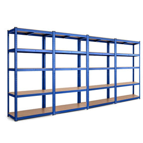 Blue 30" x 12" x 60" 5-Tier Storage Shelving Unit, 2000 lbs Capacity Heavy Duty Metal Utility Shelves, Adjustable Storage Racks