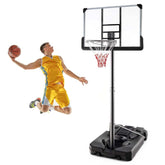 64"-79" Waterproof Portable Basketball Stand Poolside Basketball Hoop Goal System with 44" Backboard