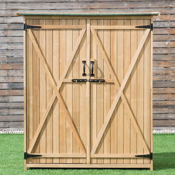 65 Inch Wood Outdoor Storage Shed Sale, Price & Reviews - Eletriclife