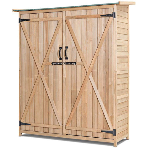 65 Inch Wood Outdoor Storage Shed Sale, Price & Reviews - Eletriclife