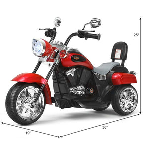 Canada Only - 6V 3 Wheel Kids Ride on Chopper-Style Motorcycle with Horn & Headlight