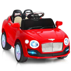 6V Kids Ride on Car, Battery Powered RC SUV Riding Toy Vehicle with Fantastic Headlights & Wheel lights