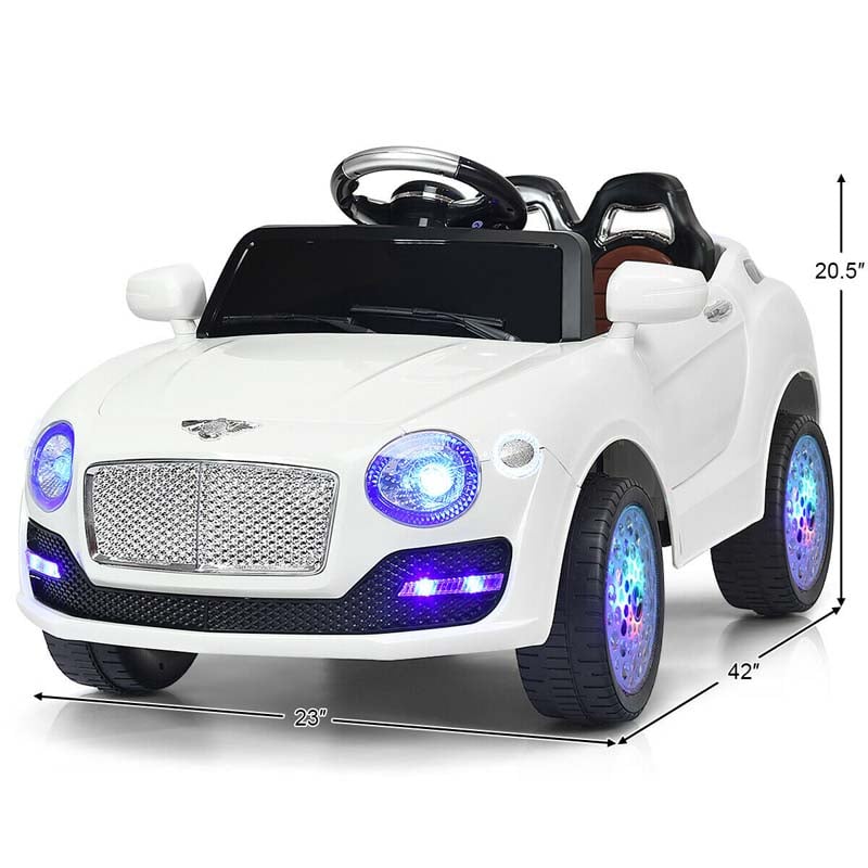 6V Kids Ride on Car, Battery Powered RC SUV Riding Toy Vehicle with Fantastic Headlights & Wheel lights