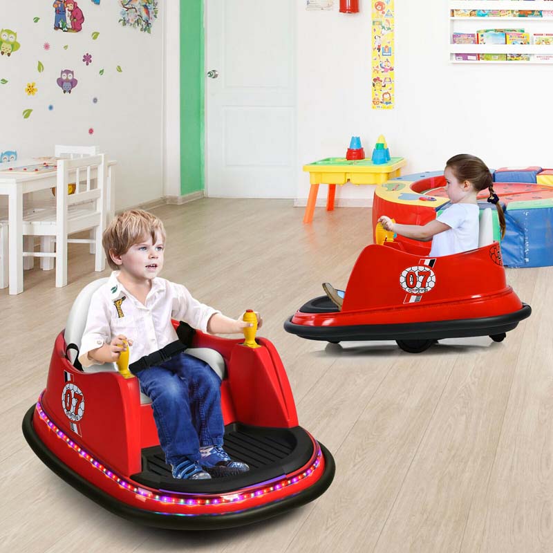 Canada Only - 6V Kids Ride On Bumper Car 360-Degree Spin Race Toy