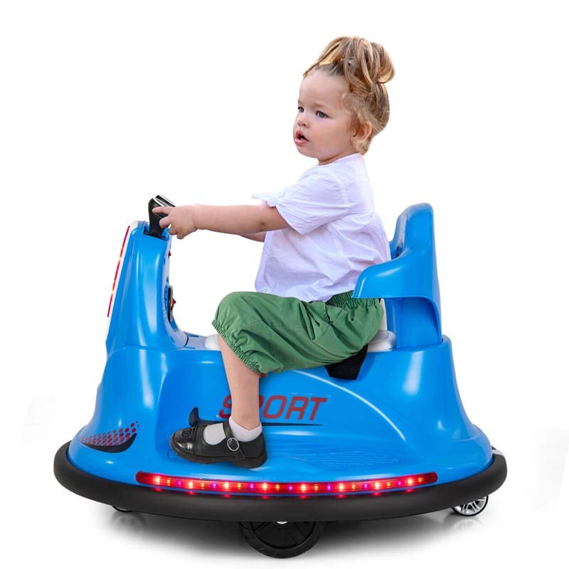 Canada Only - 12V Electric Ride on Bumper Car with 360 Degree Spin