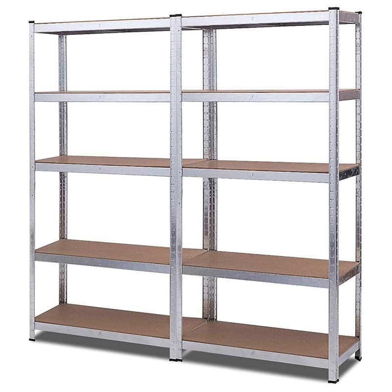 72" x 16" x 36" 5-Tier Storage Shelves Garage Shelving Units Adjustable Tool Utility Shelves Metal Storage Racks