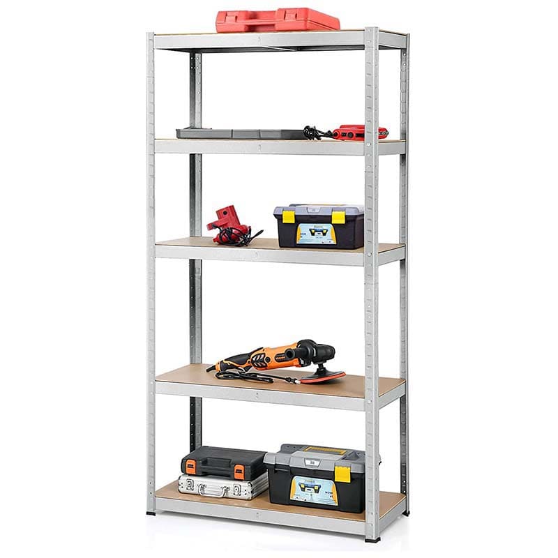 72" x 16" x 36" 5-Tier Storage Shelves Garage Shelving Units Adjustable Tool Utility Shelves Metal Storage Racks