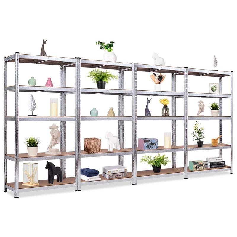 72" x 16" x 36" 5-Tier Storage Shelves Garage Shelving Units Adjustable Tool Utility Shelves Metal Storage Racks