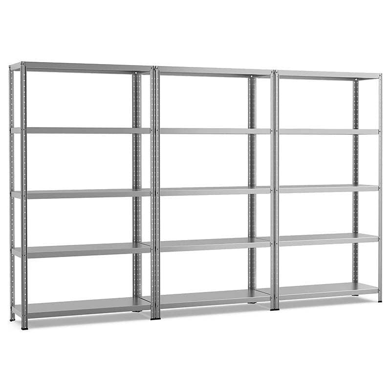 74" x 16" x 39" 5-Tier All Metal Storage Shelves Garage Shelving Units Tool Utility Shelves Adjustable Storage Racks