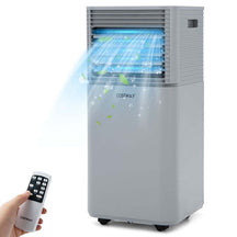 8000 BTU 3-in-1 Portable Air Conditioner Air Cooler Fan Dehumidifier with 4 Modes & 2 Speeds, Remote Control
