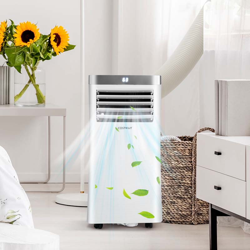 8000 BTU 3-in-1 Portable Air Conditioner Air Cooler Fan Dehumidifier with Remote Control, 24H Timer