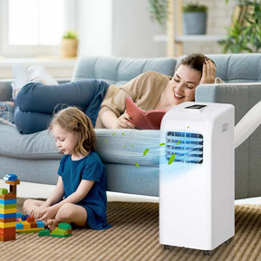 8000 BTU 3-in-1 Portable Air Conditioner with Air Cooling Fan, Dehumidifier Function, Sleep Mode, Remote Control