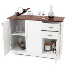 Buffet Storage Cabinet with 3 Doors, 2 Drawers & Adjustable Shelf, Farmhouse Storage Sideboard for Kitchen, Dining, Living Room & Coffee Bar