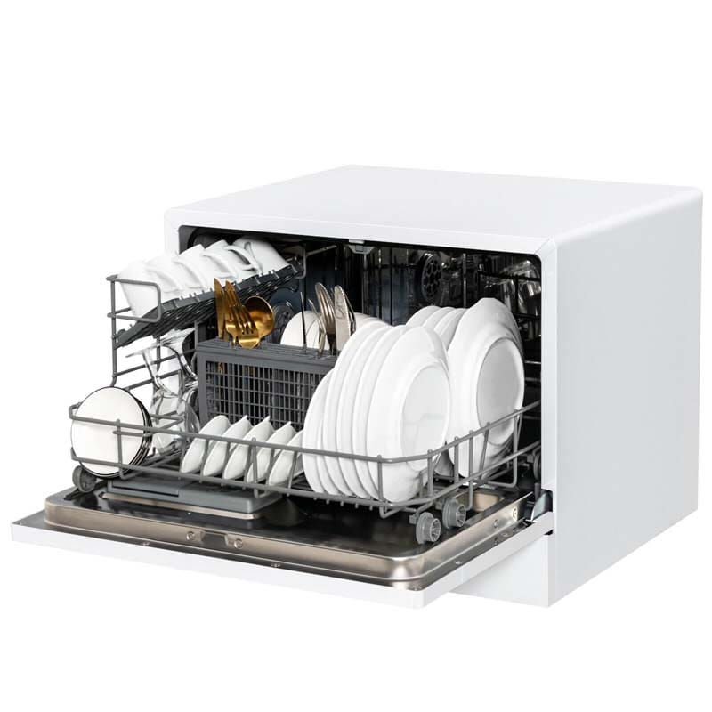 72 Pcs Large Capacity Countertop Dishwasher Portable Built-In Dishwasher with 6 Places Setting