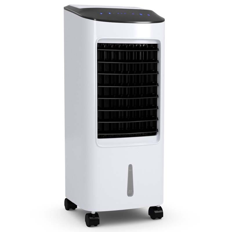 Portable Evaporative Cooler Fan Humidifier with Remote Control, 3 Speeds, 7.5H Timer, 7L Water Tank