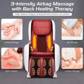 SL Track Zero Gravity Massage Chair Full Body Massage Recliner with Pop-up Hand Massager