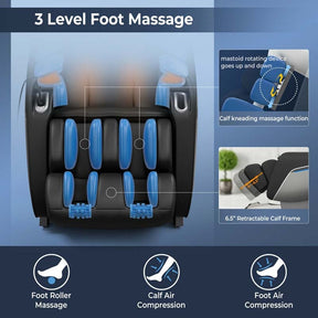 Canada Only - SL Track Full Body Zero Gravity Massage Chair with Voice Control & LED Mood Lights
