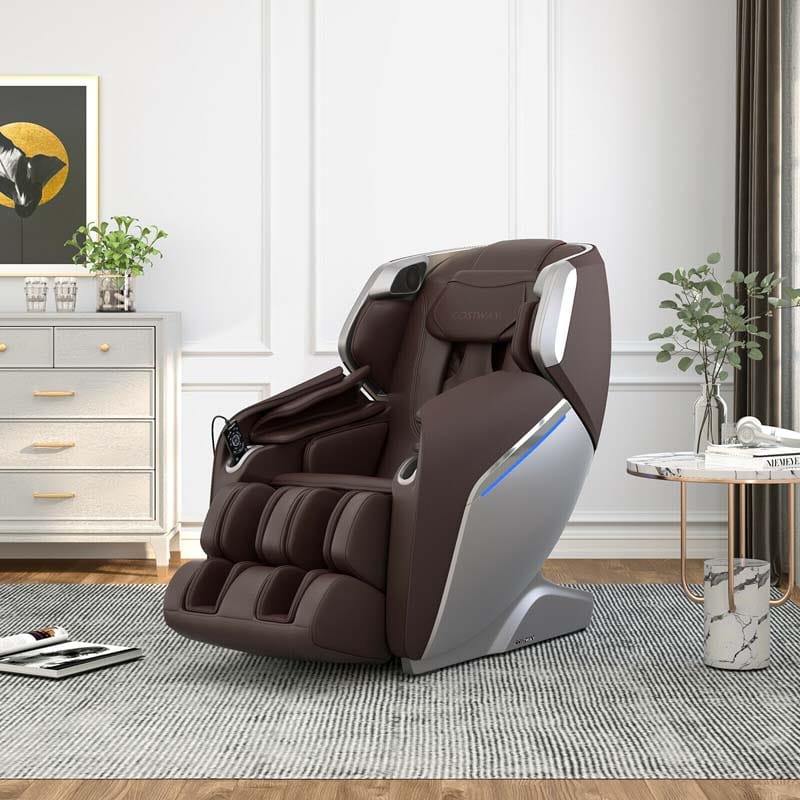 SL Track Full Body Massage Chair Zero Gravity Massage Recliner with LED Mood Lights