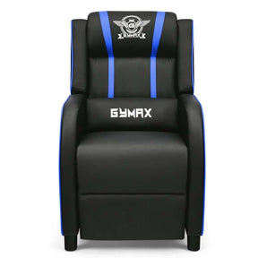 Massage Gaming Recliner Chair with Footrest, Racing Style Gaming Sofa, Lounge Sofa, PU Leather Single Sofa, Home Theater Seat