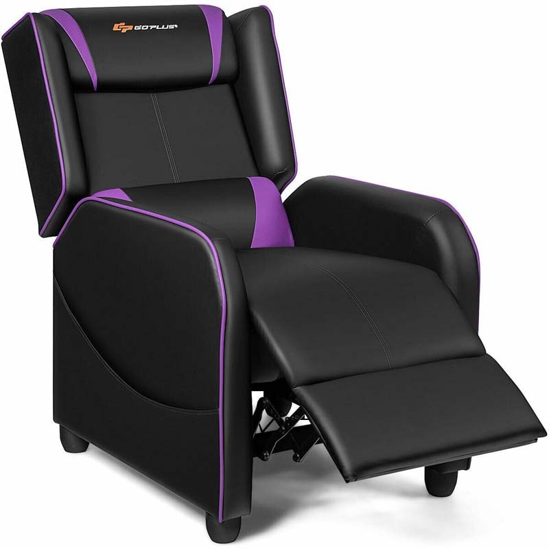 Massage Gaming Recliner Chair, Racing Style PU Leather Gaming Sofa, Living Room Sofa, Lounge Sofa, Home Theater Seat