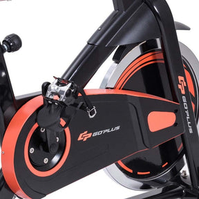 Indoor Aerobic Fitness Bike with Flywheel and LCD Screen